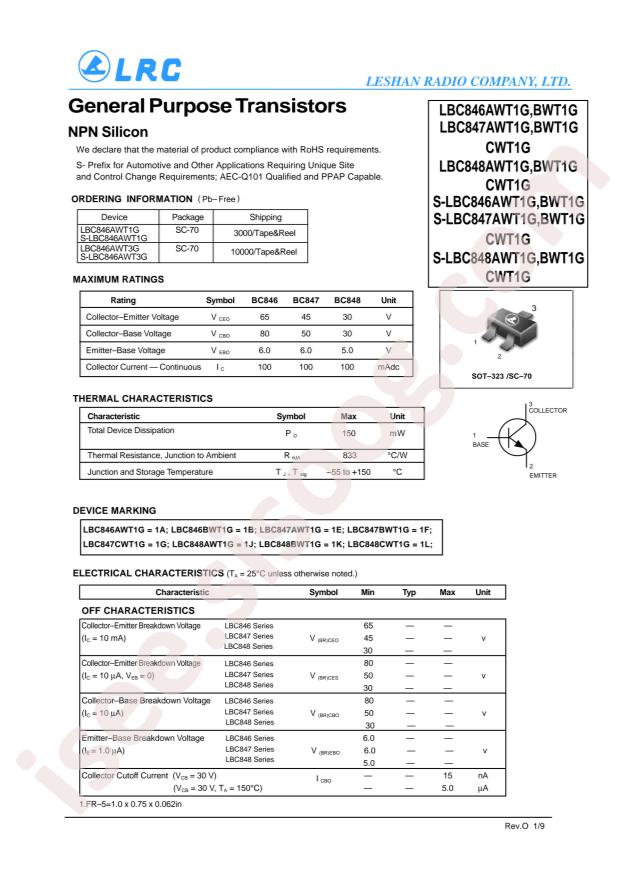 LBC847CWT1G
