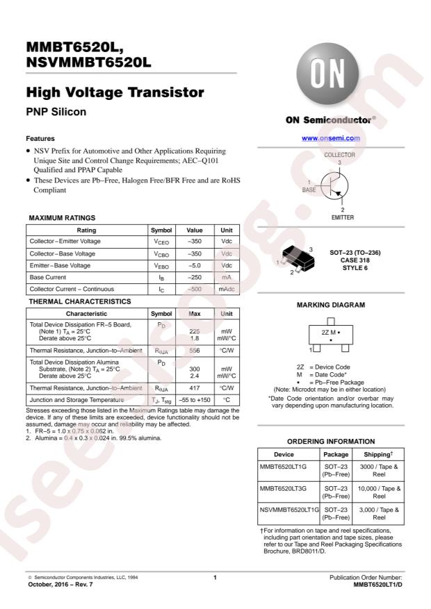 NSVMMBT6520LT1G