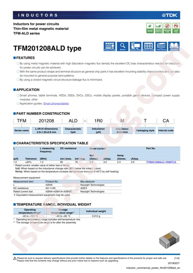 TFM201208ALD-1R0MTCA