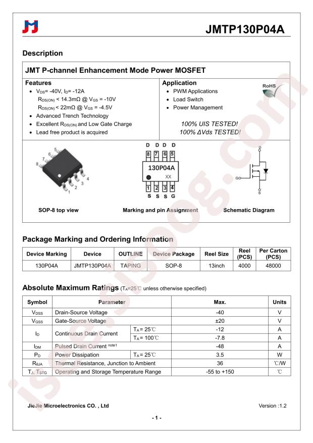 JMTP130P04A
