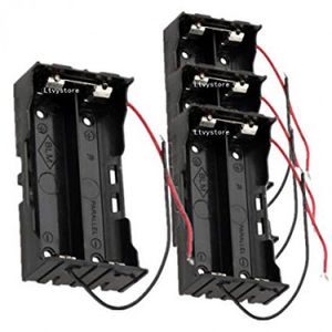 جا باتری 2 تایی مخصوص باتری های لیتیوم یون 3.7V - سایز 18650 - سیم دار