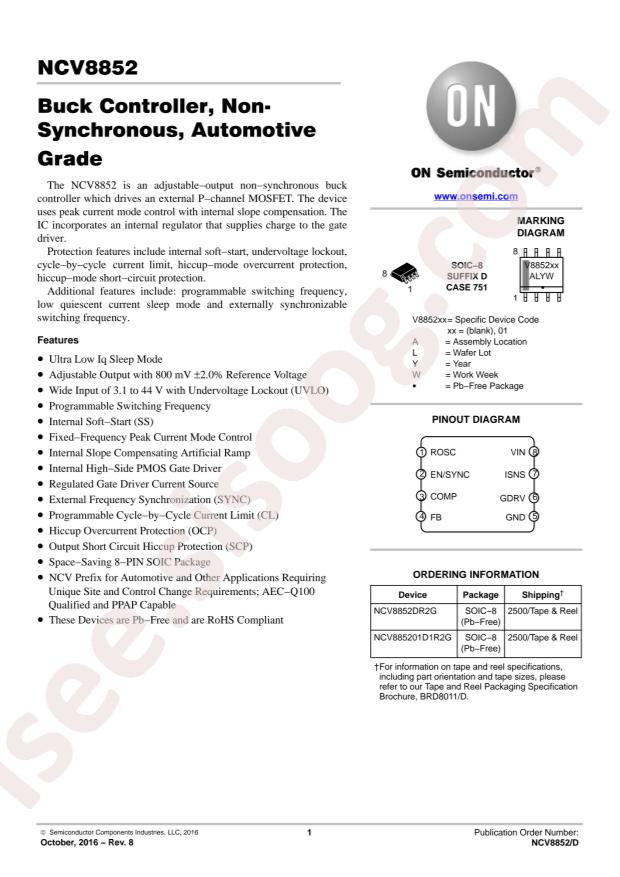 NCV885201D1R2G