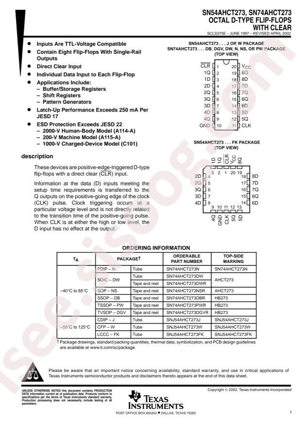 SN74AHCT273PWR
