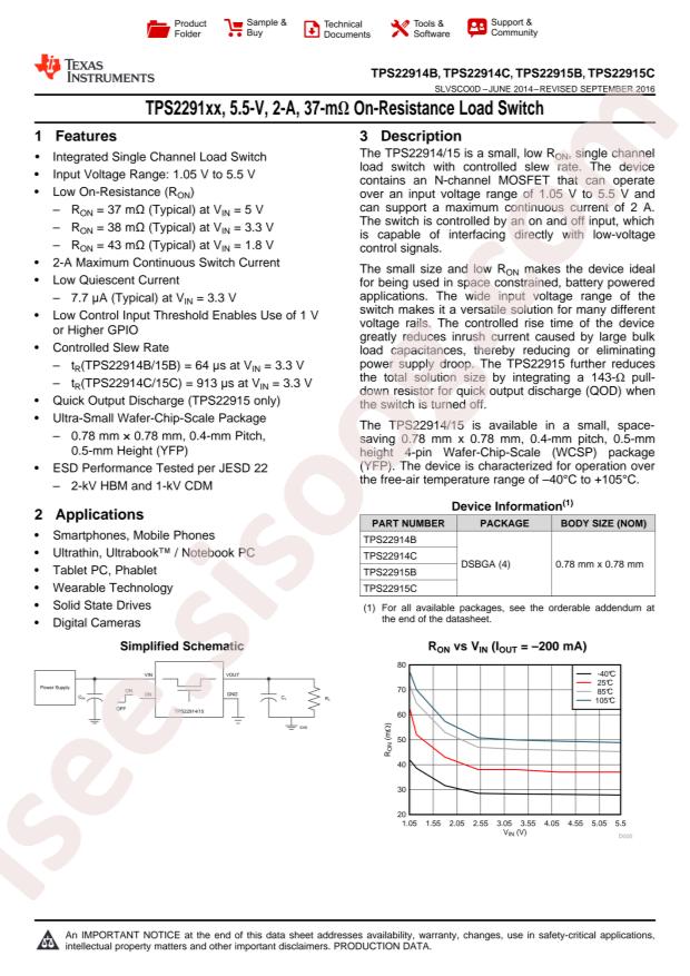 TPS22915BYFPR
