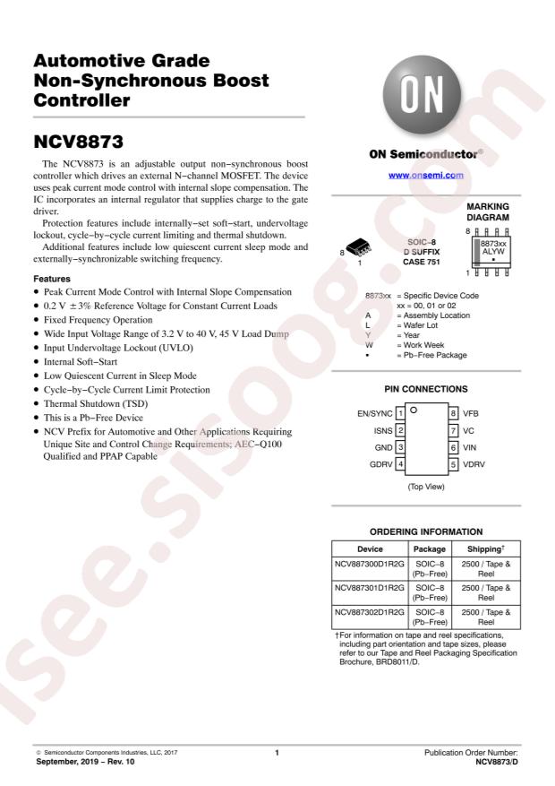 NCV887302D1R2G
