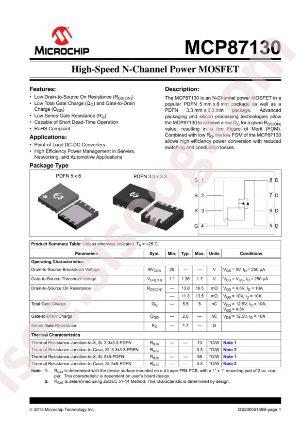 MCP87130T-U/LC