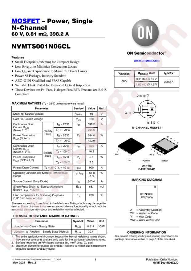 NVMTS001N06CLTXG