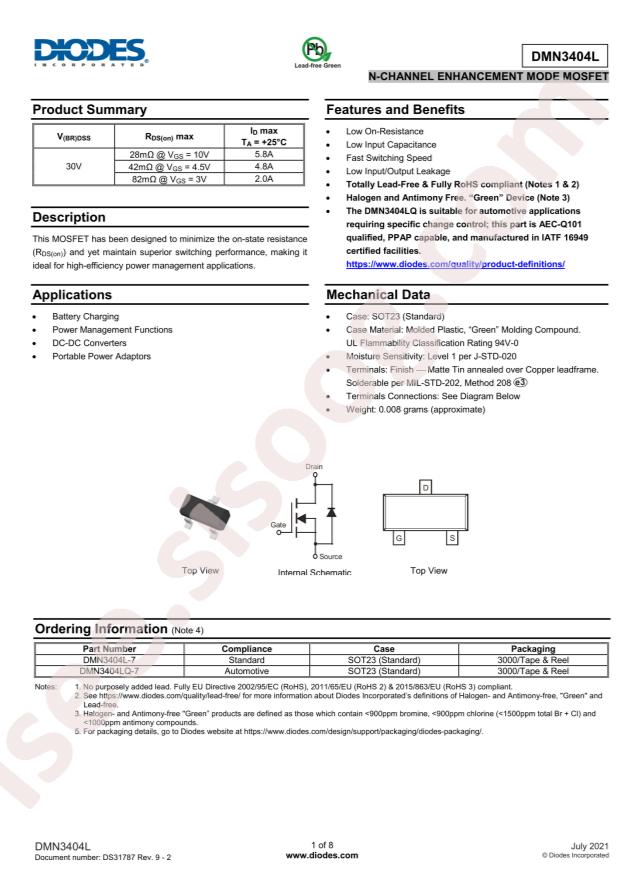 DMN3404LQ-7