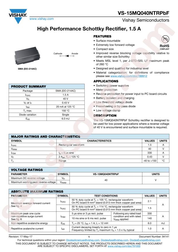 VS-15MQ040NTRPBF