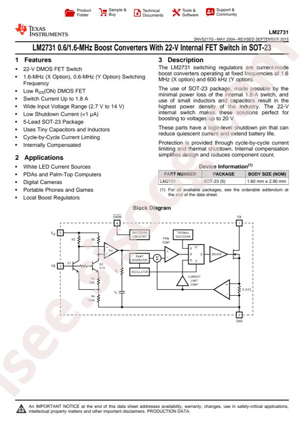 LM2731XMFX/NOPB