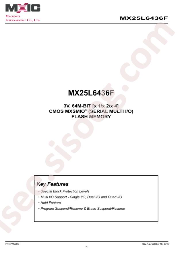 MX25L6436FM2I-08Q
