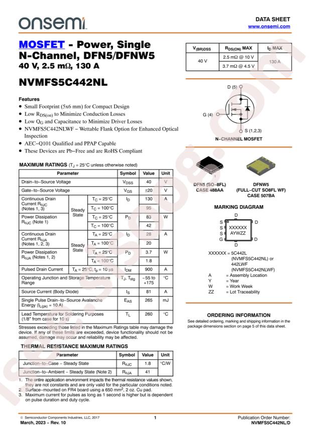 NVMFS5C442NLAFT3G
