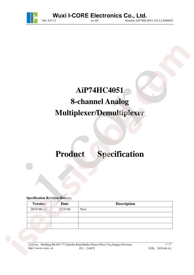 AIP74HC4051