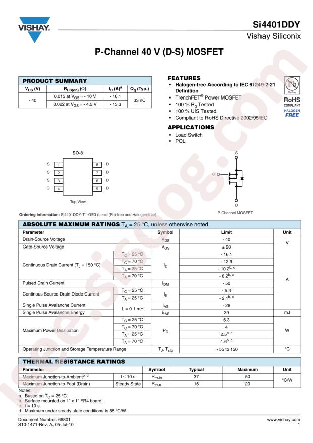 SI4401DDY-T1-GE3
