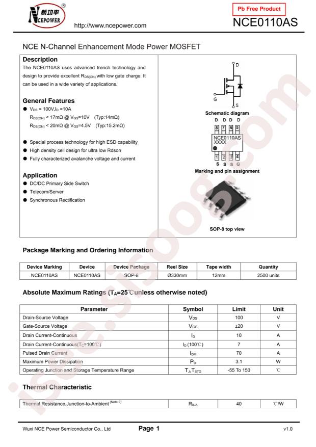 NCE0110AS