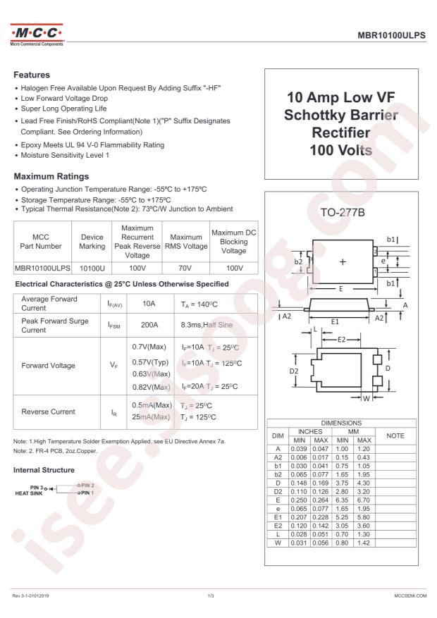 MBR10100ULPS-TP