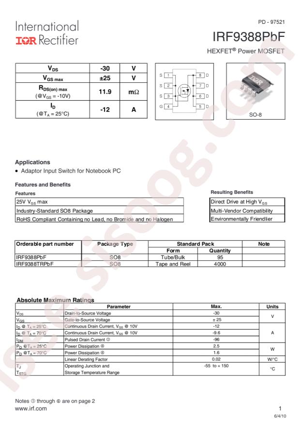 IRF9388TRPBF
