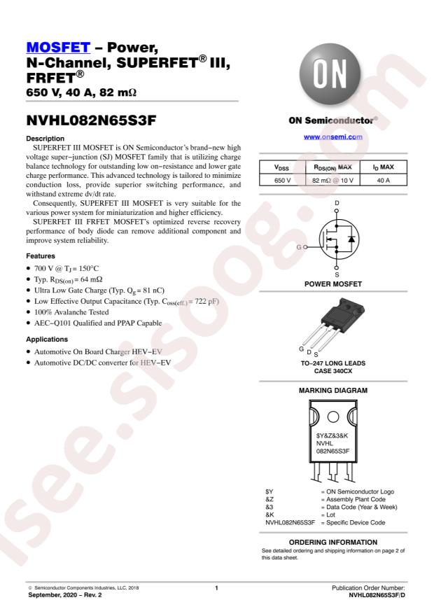 NVHL082N65S3F
