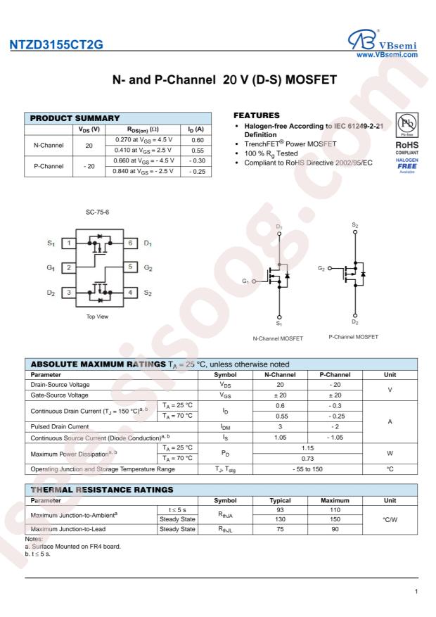 NTZD3155CT2G-VB