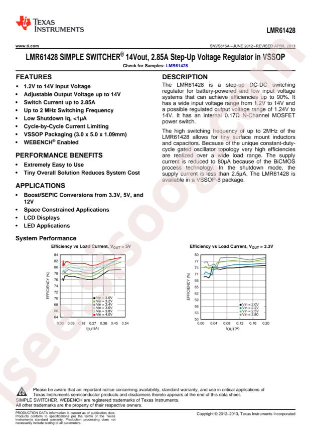 LMR61428XMM/NOPB