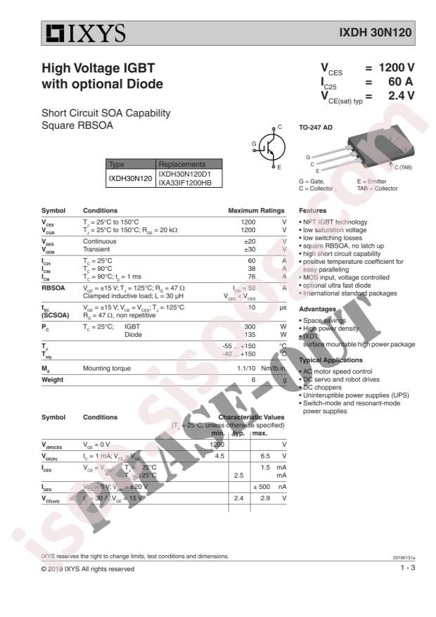 IXDR30N120D1