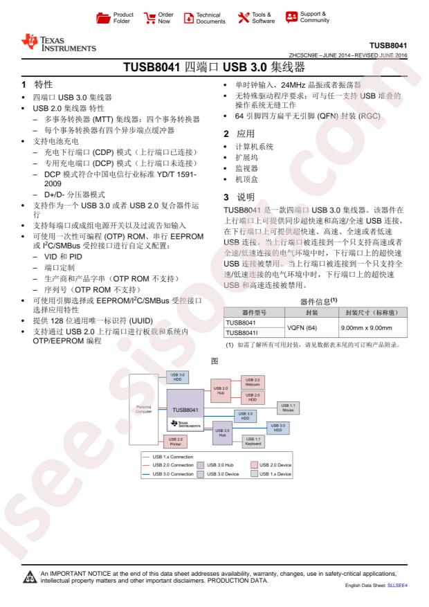 TUSB8041IRGCR