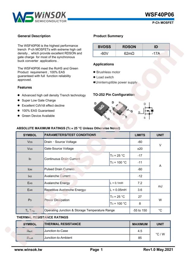 WSF40P06