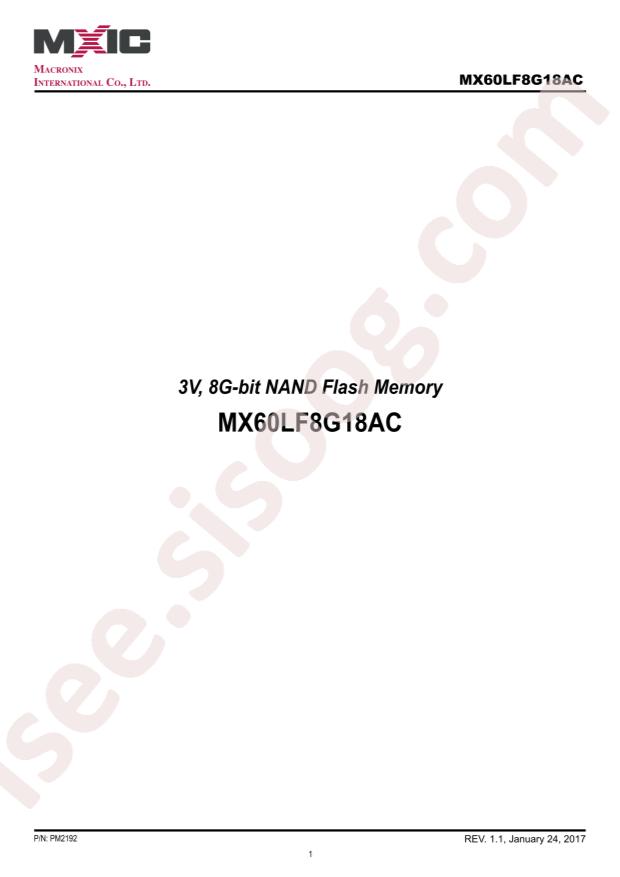 MX60LF8G18AC-TI