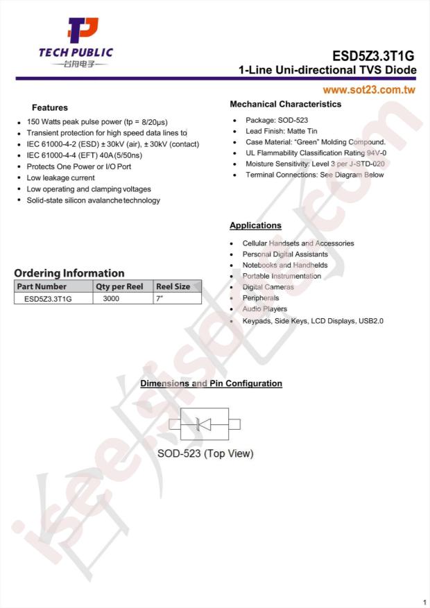 ESD5Z3.3T1G