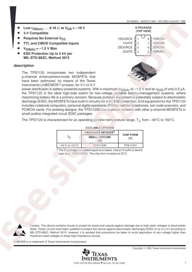 TPS1120DR
