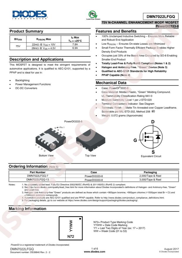 DMN7022LFGQ-7