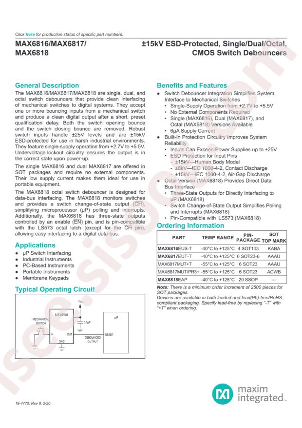 MAX6817EUT+T