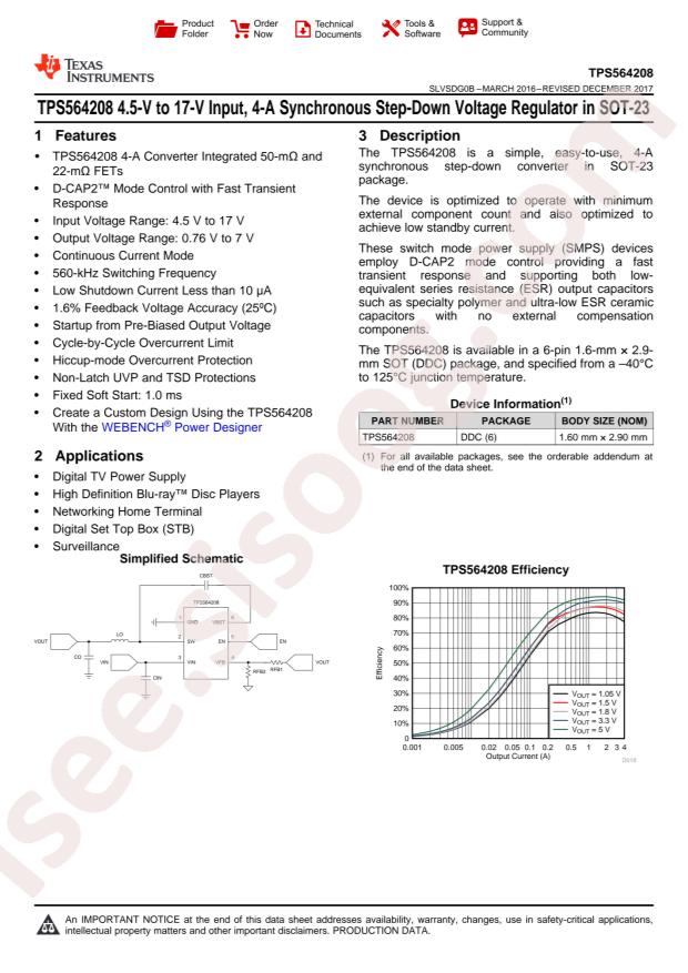 TPS564208DDCR