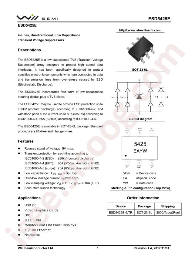 ESD5425E-6/TR