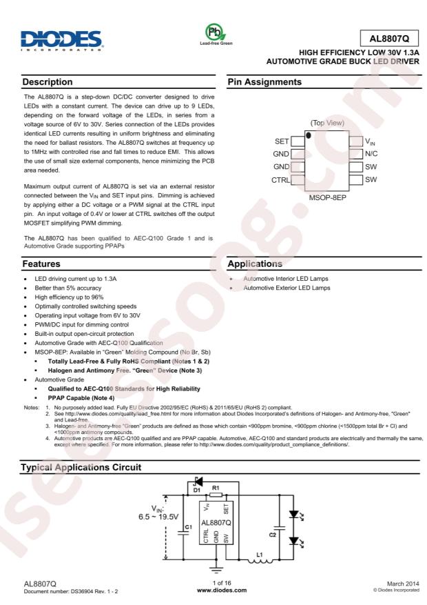 AL8807QMP-13