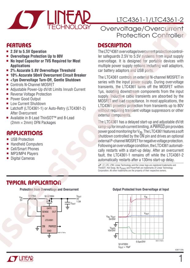 LTC4361IDC-1#PBF