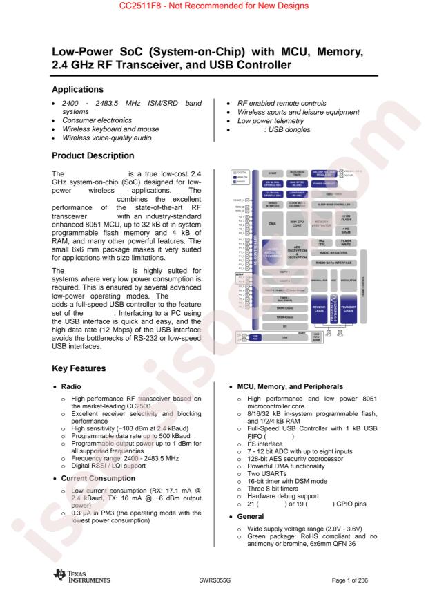 CC2511F32RSPR