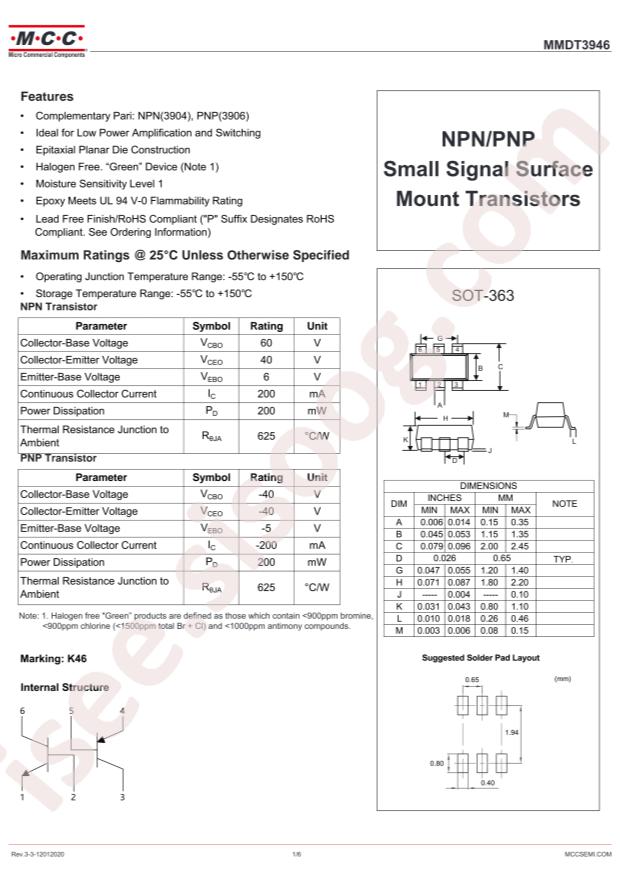 MMDT3946-TP