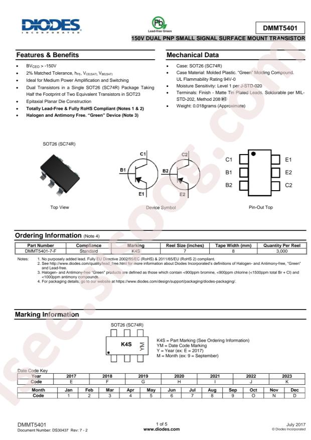 DMMT5401-7-F