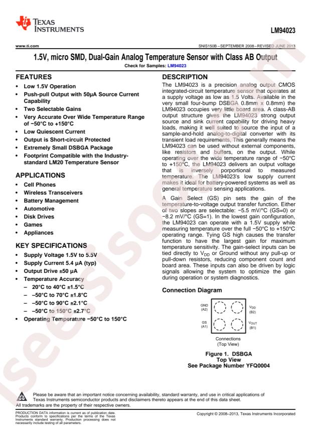 LM94023BITMX/NOPB