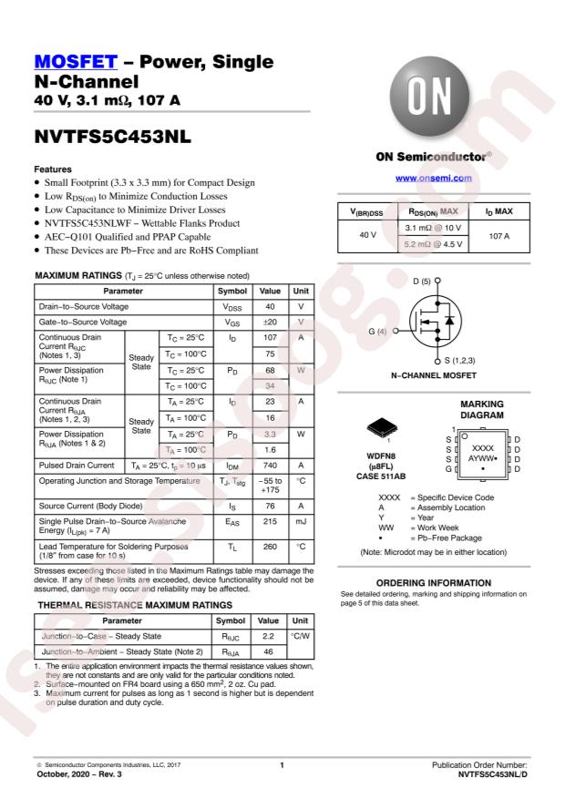 NVTFS5C453NLTAG