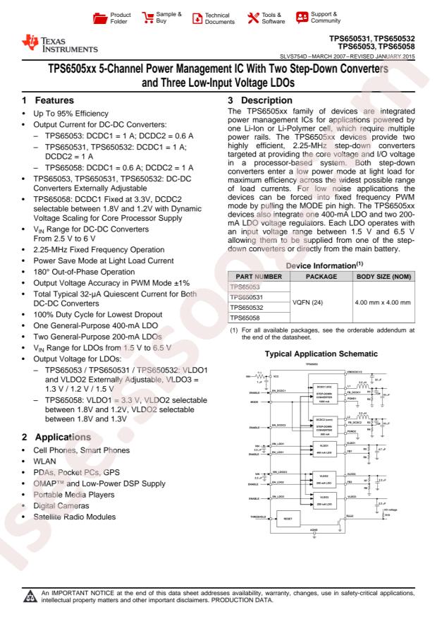 TPS650531RGER