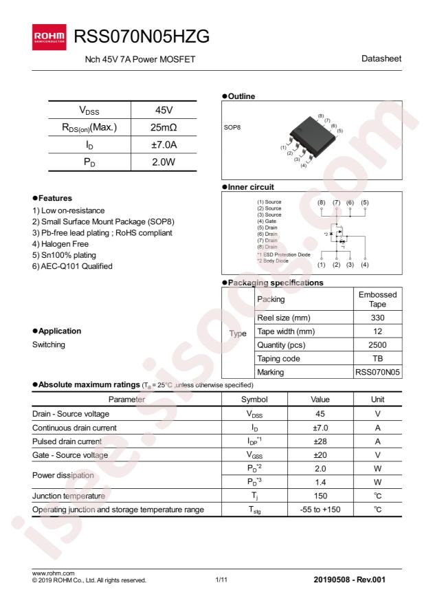 RSS070N05HZGTB