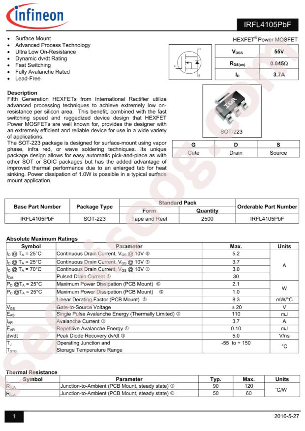 IRFL4105TRPBF