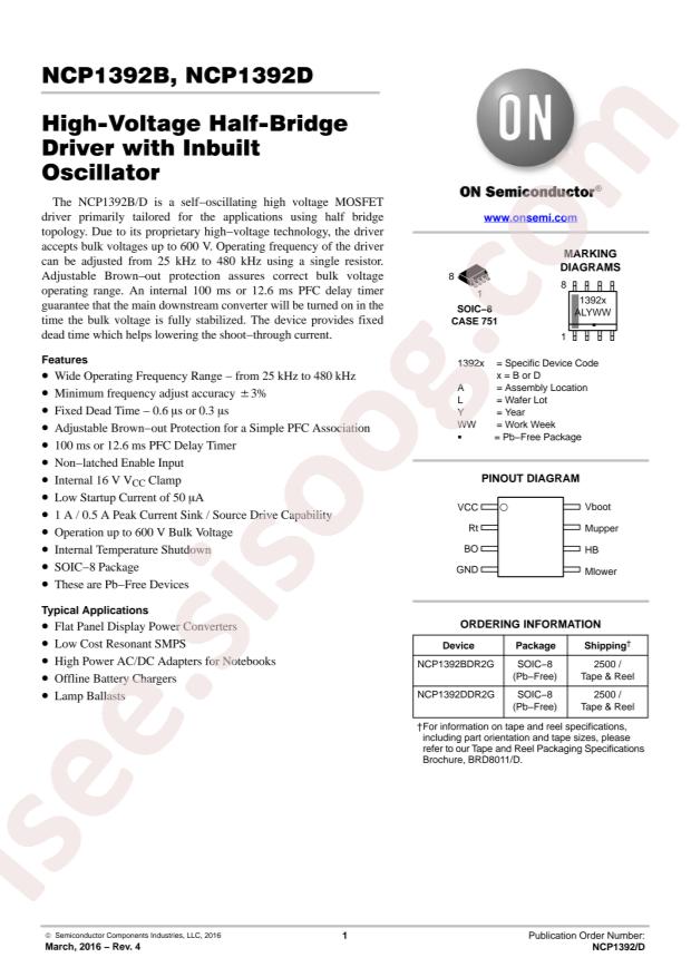 NCP1392DDR2G