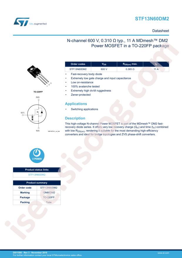 STF13N60DM2