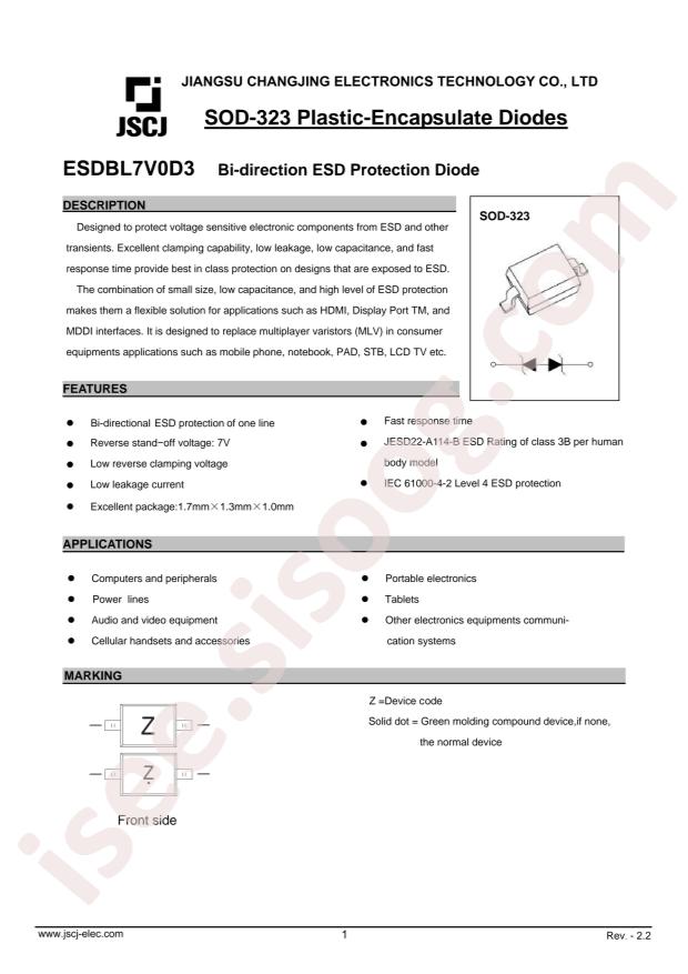 ESDBL7V0D3
