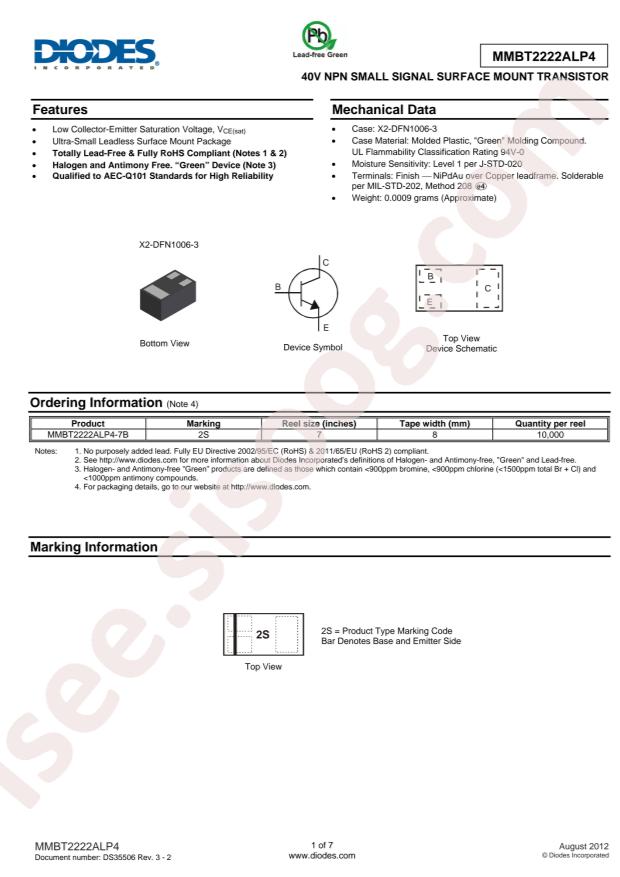 MMBT2222ALP4-7B