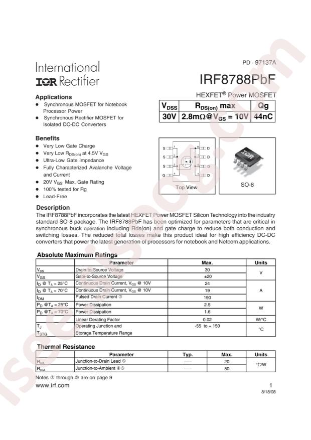 IRF8788TRPBF