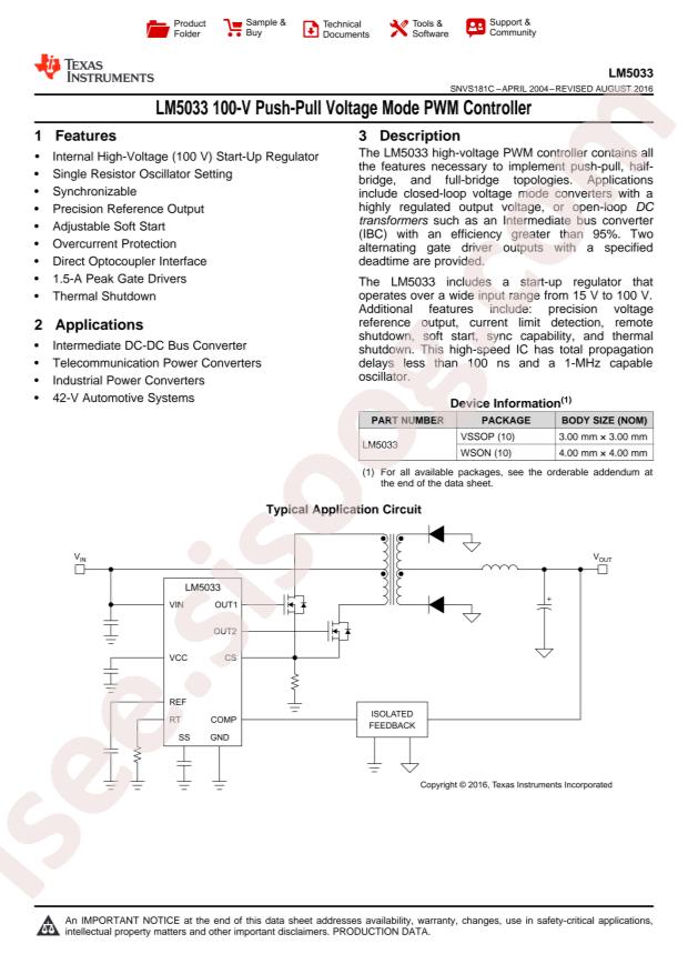 LM5033MM/NOPB